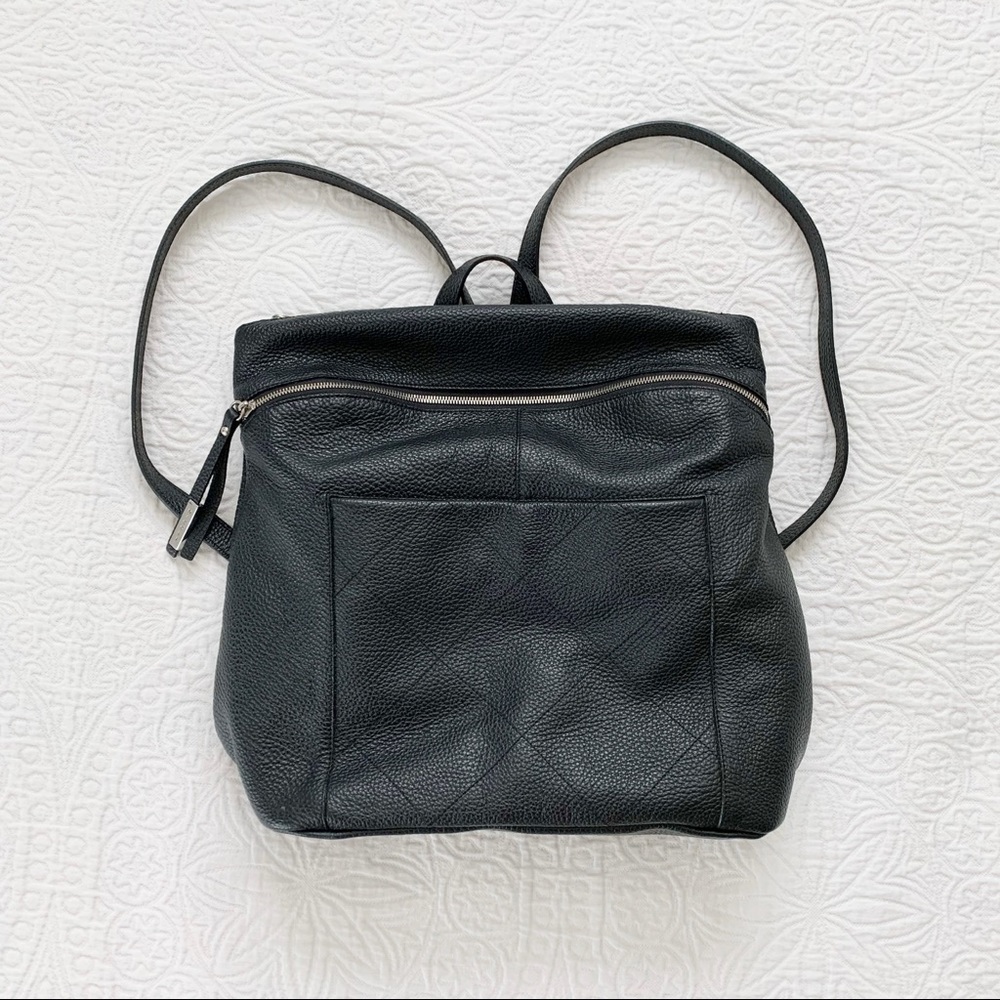 NICOLI Italian Designer Genuine Leather Backpack